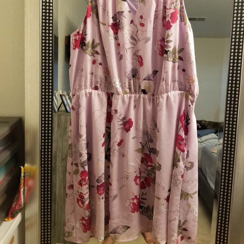 Maurices flowered lilac dress